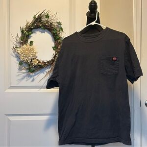 Men's Navy Blue Wrangler Workwear T-Shirt Size LT